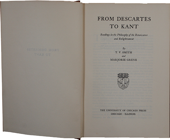 From Descartes to Kant