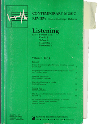 Contemporary Music Review Vol.1