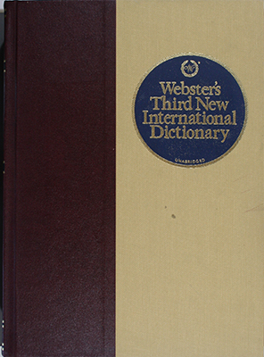 Webster's Thrird New International Dictionary