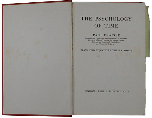 The Psychology of Time